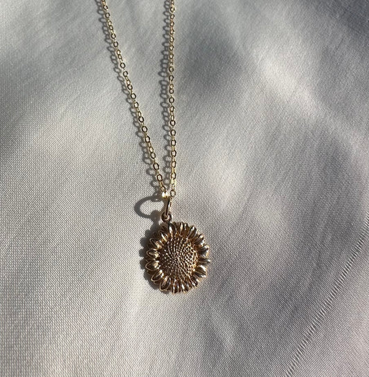 Golden Sunflower Necklace